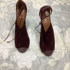 Adidas Burgundy Lace-Up Heels